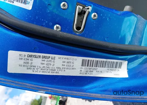 2015 Dodge Dart Sxt из США, поврежденный, VIN 1C3CDFBB5FD225037